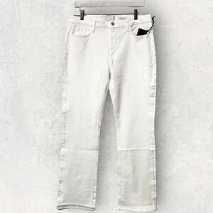NWT Jen7 for 7 For All Mankind White Jeans Slim Bootcut Size 14